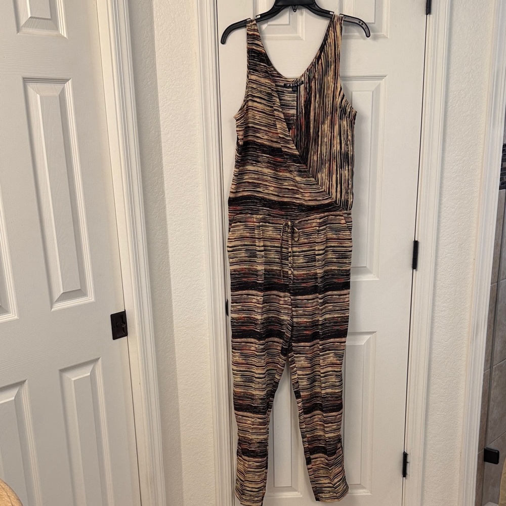 Volcom Earthy Tones Striped Jumpsuit